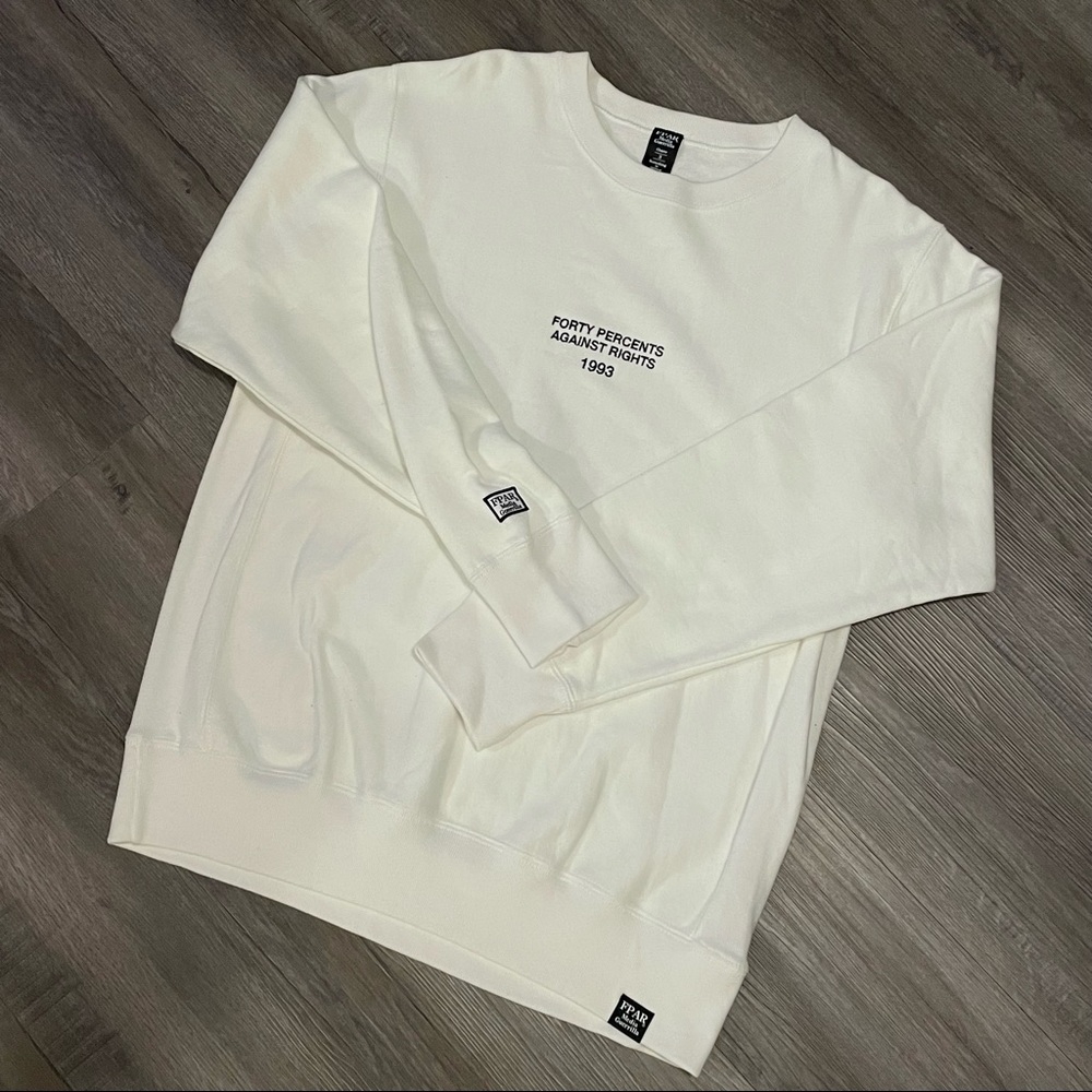 FPAR Media Guerrila Chapter 3 White Sweatshirt
